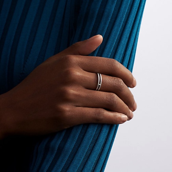 💍HERMÈS $1,400 Ariane Wedding Band 18K Rose Gold 48 size 4.5 - Picture 15 of 16